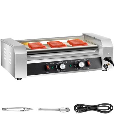 Hot Dog Roller,750W Stainless Steel Cook Warmer Machine