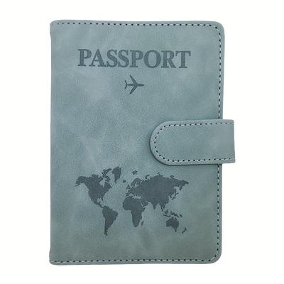 TEMU Universal Travel Passport Holder, Magnetic Closure, Unlined, With Wet Wipe Clean, For Men And Women, Vacation Image