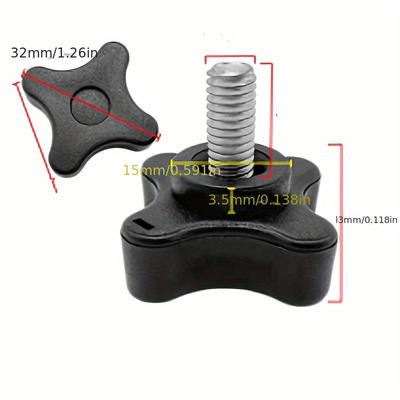 TEMU 5pcs Bolts Knob Kit T Slot Bolts T Track Accessories For Woodworking Jigs And Fixtures M6x40 Image