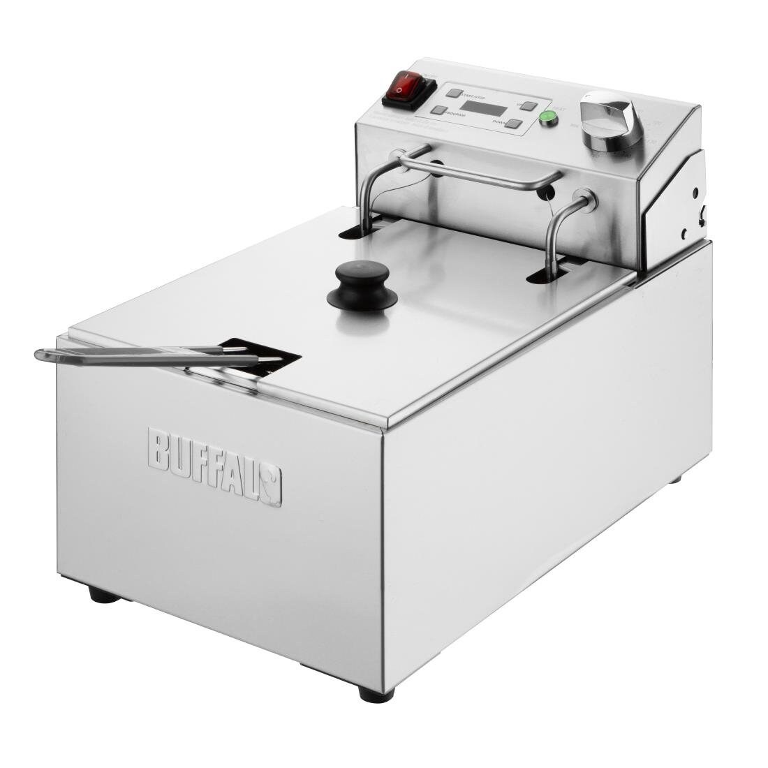 Buffalo Doppel-Elektrofritteuse mit Timer 2x5Ltr Image