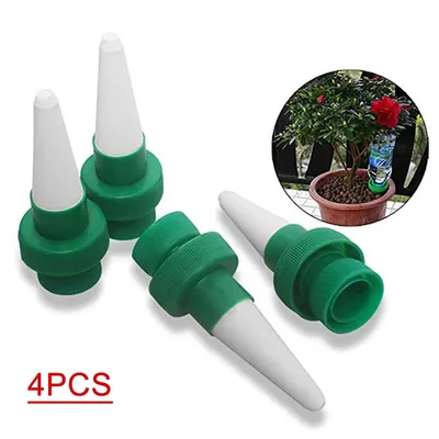4pcs Plant Watering Devices Automatic Irrigation Plant Self Watering Spikes Garden Stakes for Potted Plants Flower Vacation