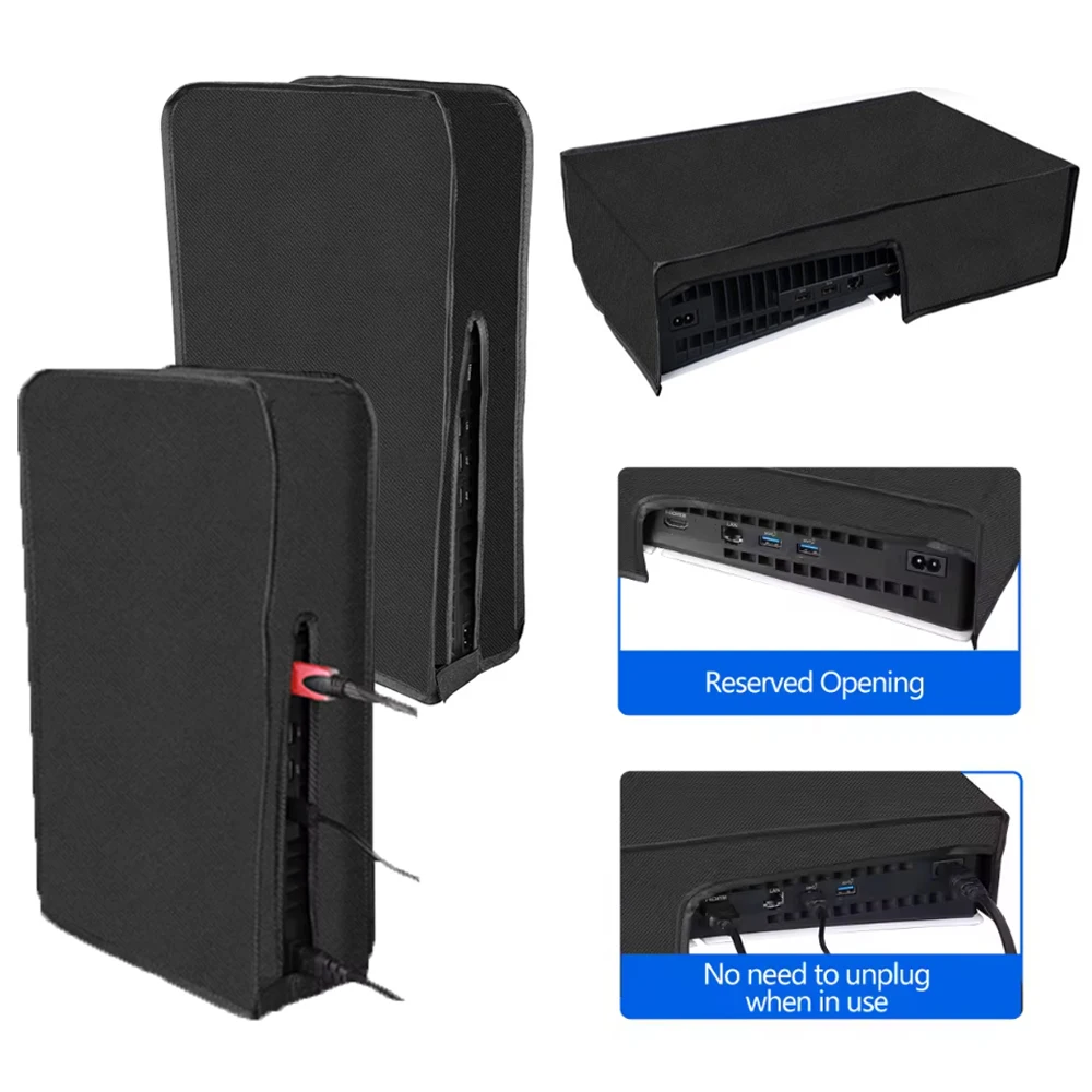 Dust Proof Cover for PlayStation 5 PS5 Slim/Pro Game Console Protector Case Anti-scratch Sleeve for PS5 Game Accessories
