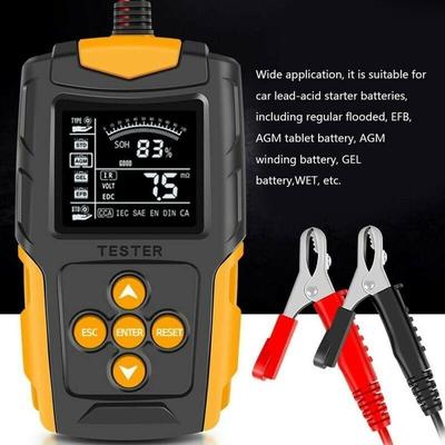 Autobatterietester 12V/24V lcd Digitaler Batterieanalysator Autodiagnosetool soh soc cca IR-Messung Image