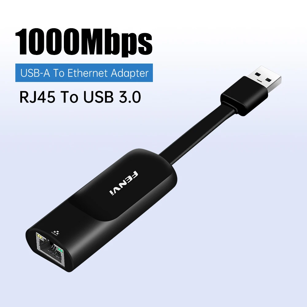 1000 Mbit/s verkabelte USB 3.0 auf RJ45 Gigabit Lan-Karte 10/100/1000 Mbit/s Ethernet-Adapter Netzwerkkarten-Extender für PC Laptop Image