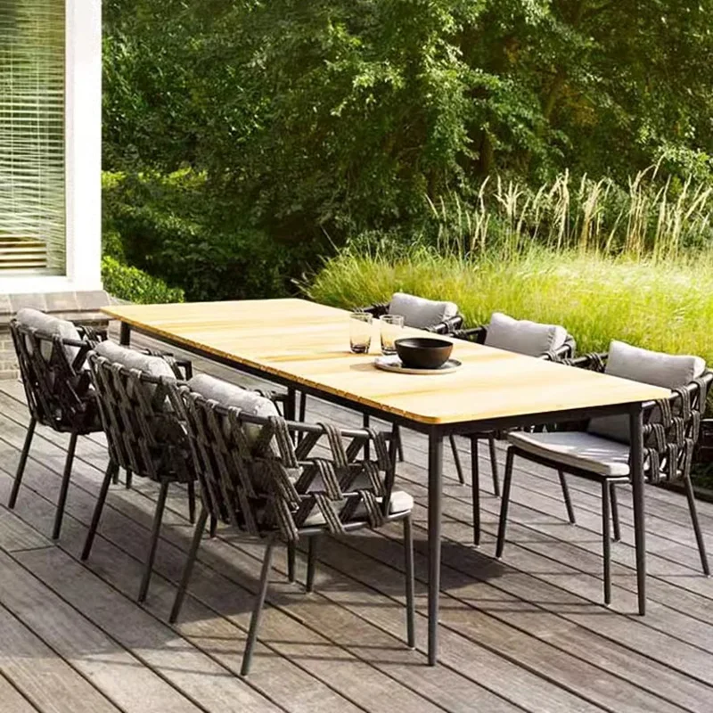 Seite Mobile Gartenmöbel Sets Kaffee Outdoor Studie Konferenztisch Lounge Picknick Poker Schreiben Büro Mesa Salon Möbel