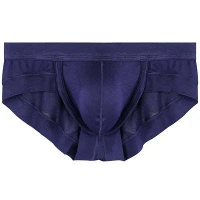 3-teilige Herren-Slips, leicht, U-förmig, erhöhter Herren-Slip, Sense-Beutel, Sommersport, schweißabsorbierend, atmungsaktiv, mittelhohe Taille Image