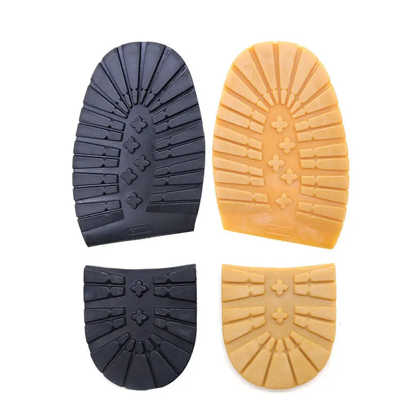 Vorfuß Patch Verdicken Gummi Schuh Sohlen Business Schuhe Ferse Sohle Nicht-slip Reparatur Einfarbig Schuh Pad Schwarz Gelb matte Pad