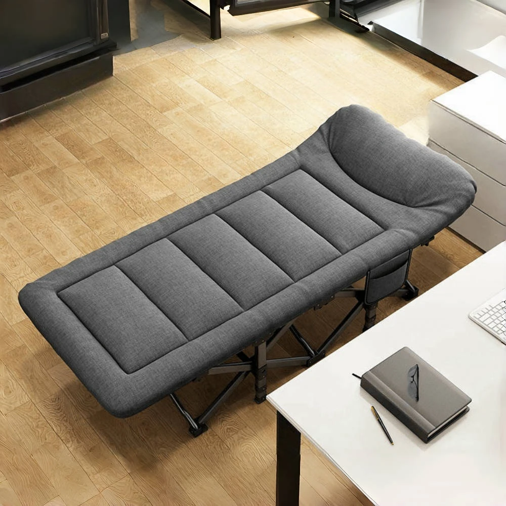 Tragbare klappbare Sonnenliegen für den Außenbereich und Garten, Sonnenbett-Loungesessel für Camping, Terrasse, Pool, drinnen und draußen Image