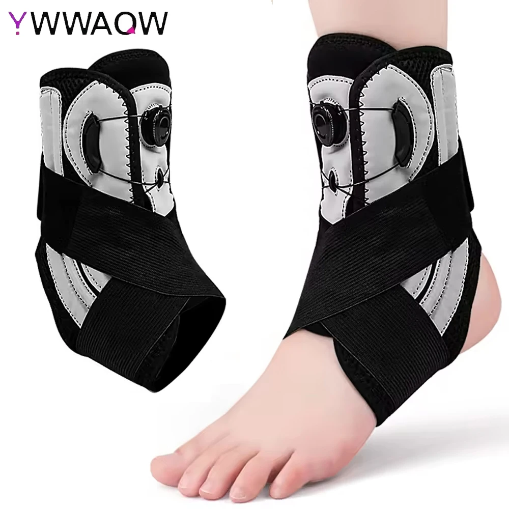 1 Stück Knöchelbandage für Damen und Herren, maximale Unterstützung für die Genesung verstauchter Knöchelverletzungen mit elastischer, verstellbarer Schnür-Knöchelunterstützung Image