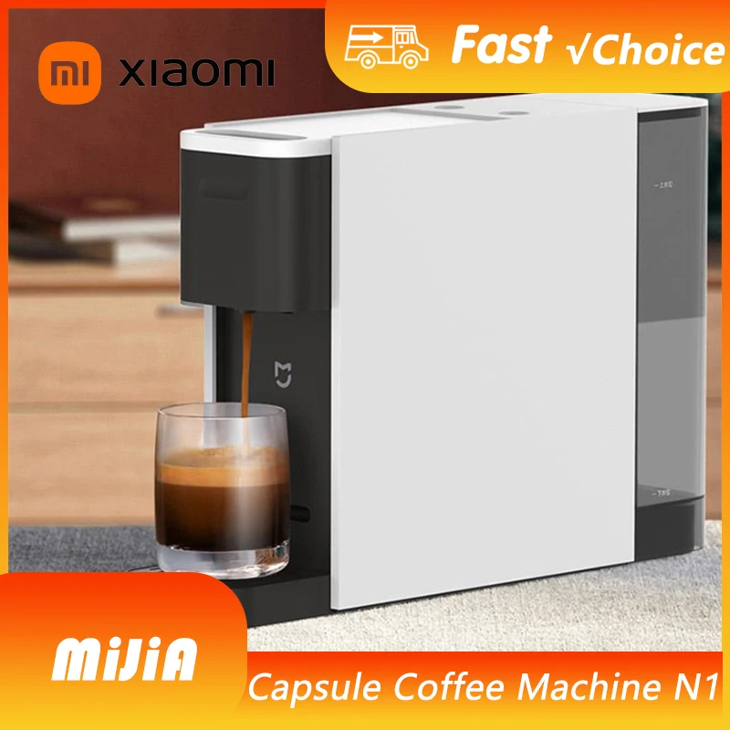 Neue Xiaomi Mijia Kapselkaffeemaschine N1 Kaffeemaschine S1301 Kleine Größe 10 Minuten automatische Abschaltung Espresso Cafe Küchenmaschine