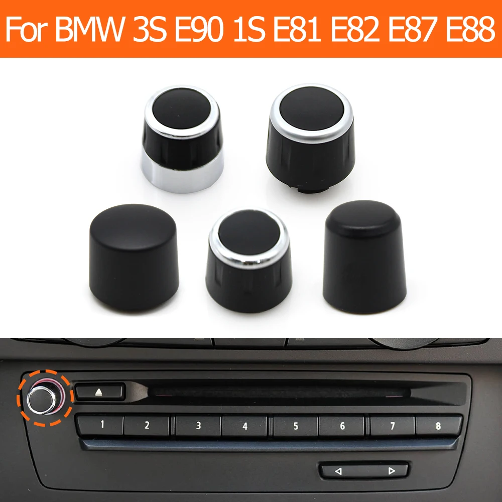 Auto Dash CD-Player Radio Audio Lautstärke Drehschalter Taste Knopf Für BMW 3 1X1 Z4 Serie E90 E91 E92 E93 E81 E82 E87 E88 E84 E89