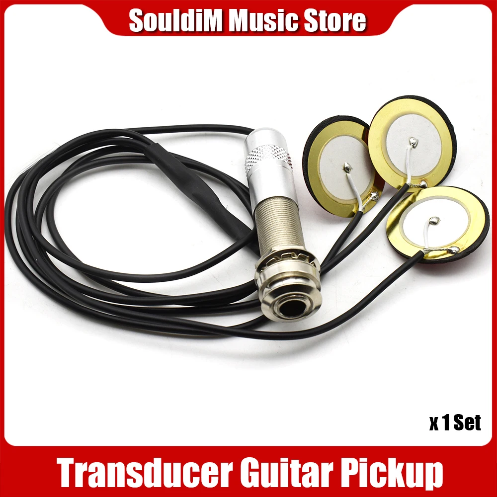 Universal Gitarre Pickup Piezo Wandler Gitarre Endpin Pickup für Akustische Gitarre Ukulele Mandoline Banjo Guitarra Zubehör Image