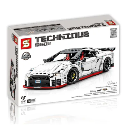 AUF LAGER 8882 MOC 1:8 Technische RC Sportwagen Bausteine Montage Ziegel Modell kinder Spielzeug Image