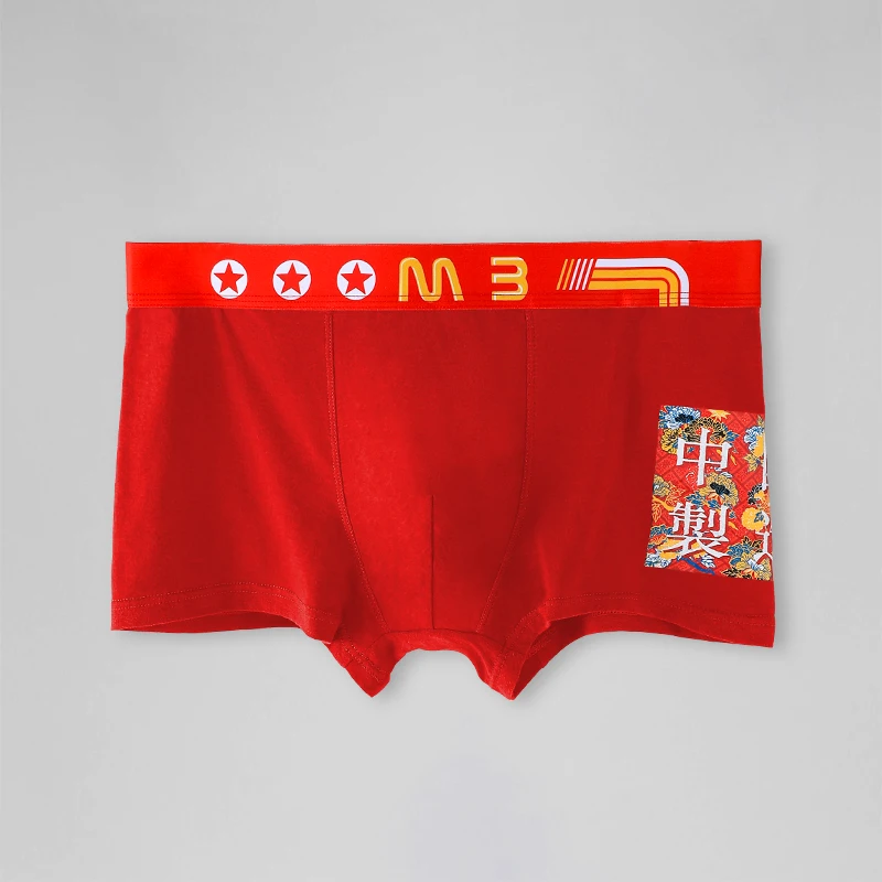 Herrenunterwäsche, Herren-Boxershorts aus Baumwolle, Persönlichkeit, Jugend-Boxershorts, atmungsaktiv, Sommermode, lockere Hosen, dünne Shorts Image