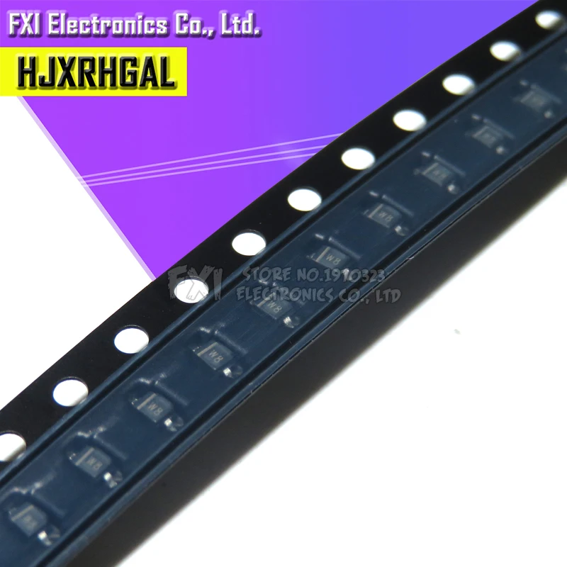 100 Stück SMD-Zenerdiode 5V1 SOD-323 0805 0,25 W SMD-Diode BZT52C5V1 W8 MM3Z5V1 Image