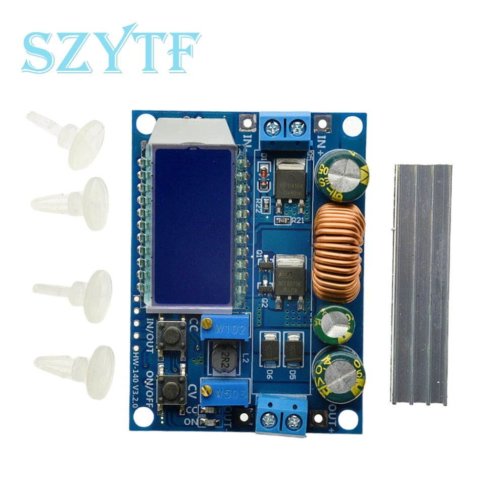 Einstellbares Step-up- und Step-down-Spannungsreglermodul – Konstantspannung/Strom mit LCD-Digitalanzeige – Voltmeter und Amperemeter Image