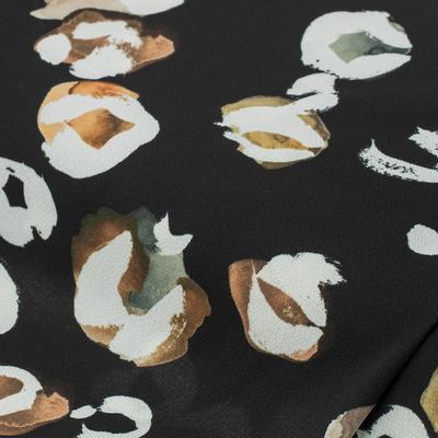 Blusenstoff/Crashstoff Animal-Print, schwarz-color Image