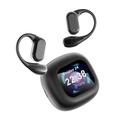 Auricolari Q18 con Gancio per Orecchio Touch Screen a Colori Completi Cancellazione del Rumore Auricolari Bluetooth Multifunzionali Touch Screen OWS