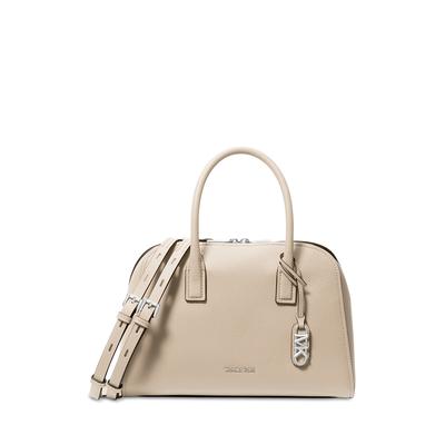 Michael Kors Ashton Medium Zip Satchel - Light Sand