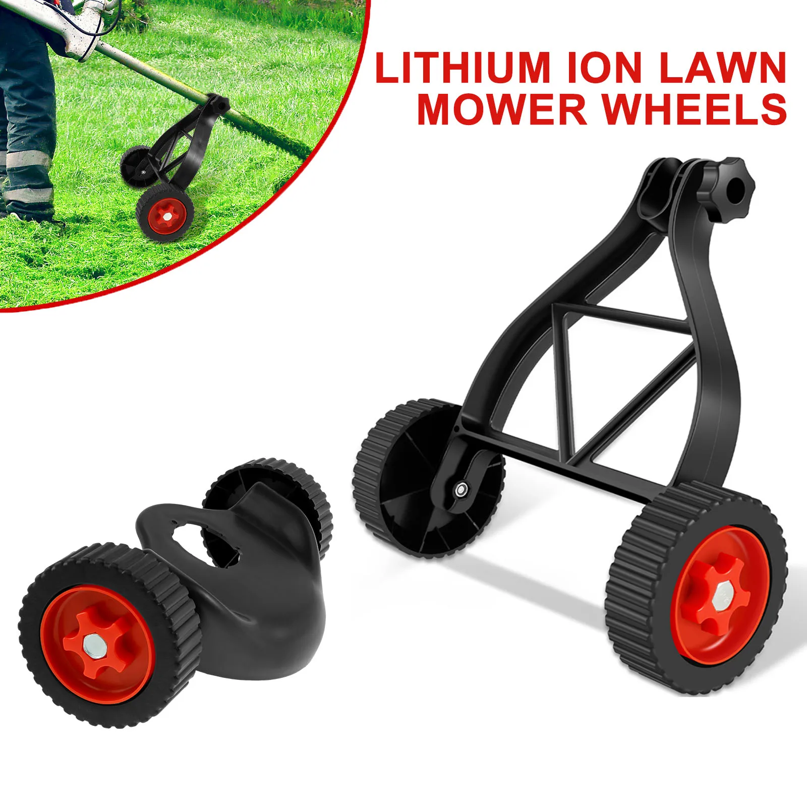 Roue de support réglable pour tondeuse à gazon, roue auxiliaire pour débroussailleuse, accessoire de rêve, outils de jardin, accessoires, 26mm-28mm