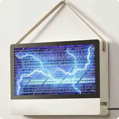2-Pack GeckoMan Quiet Hybrid Spectrum 20W Indoor Bug Zapper Indoor Fruit Fly Traps for Indoors