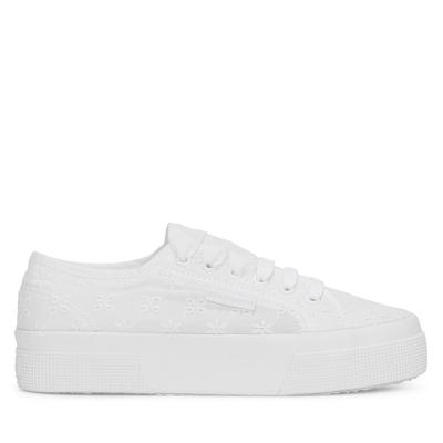Superga 2740 Flower Sangallo - Total White Trainers