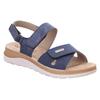 Riemchensandale ROHDE "BAVIERA", Damen, Gr. 42, blau (ocean), Lederimitat, klassisch, Schuhe, Sommerschuh, Klettschuh, Keilabsatz, Sandale mit Softfußbett