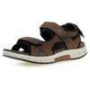 Trekkingsandale GABOR ROLLINGSOFT, Herren, Gr. 41, braun, Nubukleder, Textil, sportlich, Schuhe, Sommerschuh, Klettschuh, Freizeitsandale in Komfortweite G (weit)