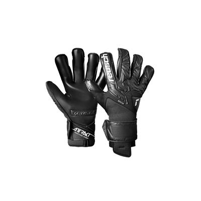 Torwarthandschuhe REUSCH "Attrakt Infinity Resistor", Damen, Gr. 10,5, schwarz, 36% Polyester, 5% Polyamid, 53% Elastodien, 6% Polyurethan, unifarben, sportlich, Handschuhe, mit perfektem Grip