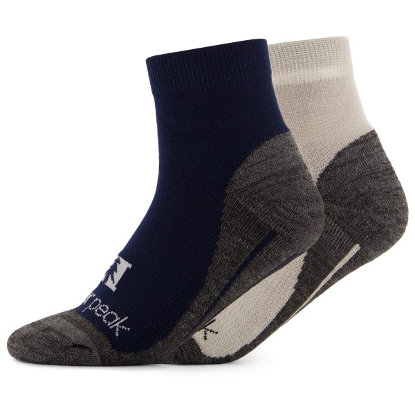 Heber Peak - EvergreenHe. Hiking Quarter Socks 2-Pack - Multifunktionssocken 46-48 | EU 46-48 blau