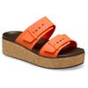 Keilpantolette CROCS "Brooklyn Cork Buckle", Damen, Gr. 42, orange, Croslite, casual, Schuhe, Keilsandale, Plateausandale mit LiteRide™ Schaumfußbett