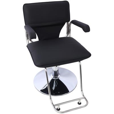 Stainless steel frame,Fashion style Hair Salon Chair Styling Heavy Duty Hydraulic Pump Barber Chair with Barber Cape
