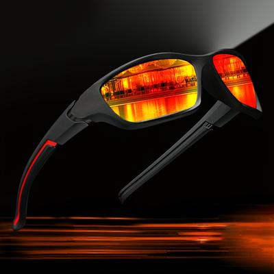 TEMU Fashion Enthusiasts' , Lenses Create Personalized Street Looks | Durable Pc Full-frame With Mirrored Lenses Image