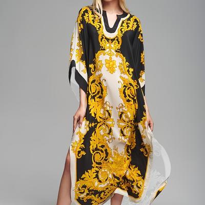 TEMU Kaftan Dresses For Women Plus Size Bathing Suit Cover Up Caftan Maxi Beach Dresses Image