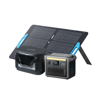Anker SOLIX C1000 Solar Generator + 100W Solar Panel + Water-Resistant Case