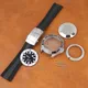 for SUPEROCEAN NH35 Case Rubber Strap Dial Hands 200m Dive Watch Men Stainless Steel Sapphire Crystal fit for NH35 NH36 Movement