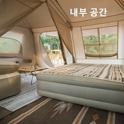 13㎡ Outdoor Camping Two Bedroom Family Tent for 5-8 People Automatic Tent Outdoor House Free Shelter for Village Use