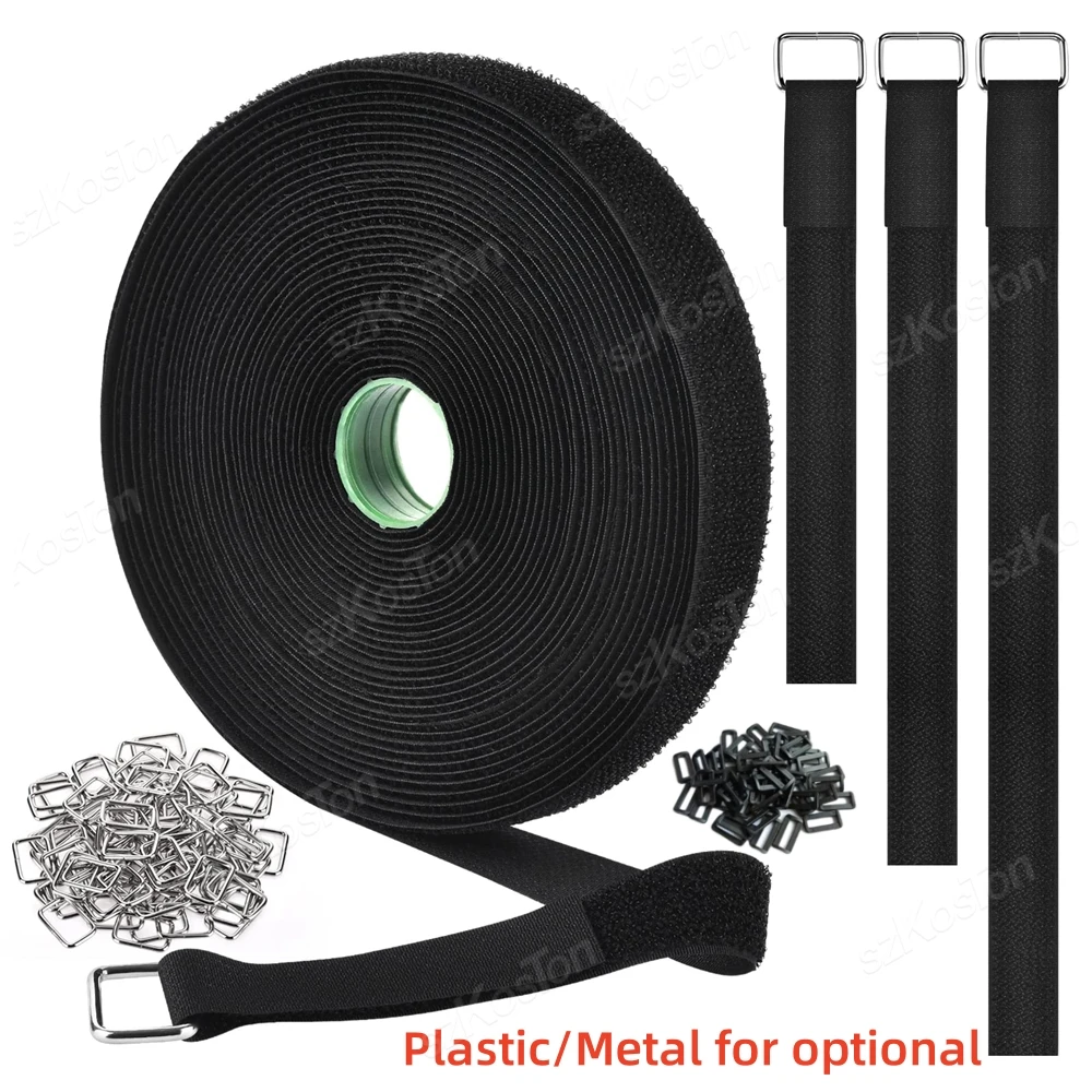 Verstellbare Befestigung von Kabelgurtschnallen, wiederverwendbare Nylon-Cut-to-Length-Cinch-Bänder, Kabelbinder, Sicherungsgurt für die Kabelmanagement Image