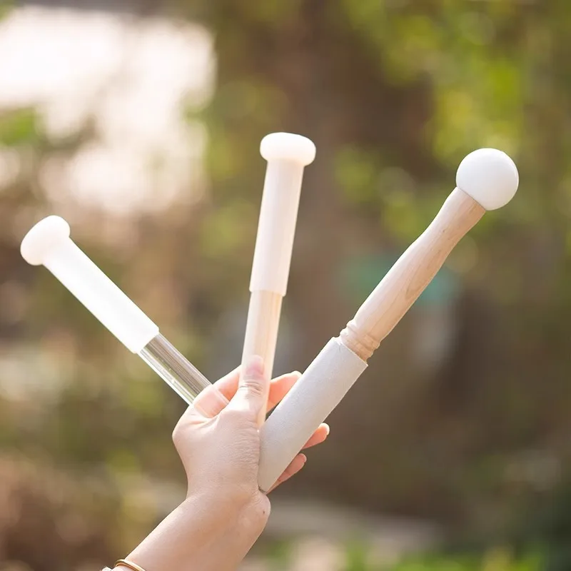 Kristall Singende Bowsl Stick Tibetisch-buddhistische Klangschale Sticks Meditation Sound Heilung Zubehör Percussion Instrumente Teile Image