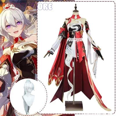Anime Spiel Honkai Impact 3rd Kiana Kostüm Chiwan Jixing Kleid Perücke Halloween Rolle Party Spielen Image