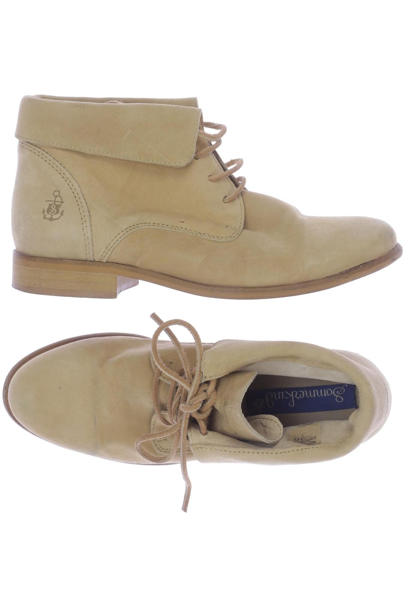 Sommerkind Damen Stiefelette, Gr. 36, beige, Leder Image
