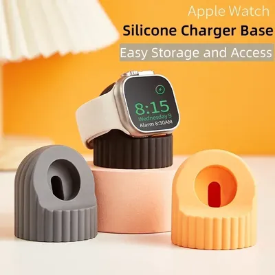 Silikon-Uhrenladeständer für Apple Watch Ultra 10 9 8 7 6 SE 5 4 3 2 Ladestation Dock-Halter 49 mm Image