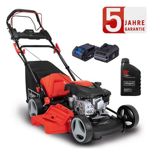 Benzin Rasenmäher MS150-46E 7IN1 3,5PS mit Antrieb Breite 46cm + Öl - Scheppach