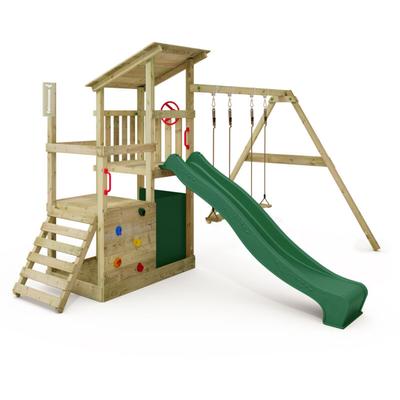 FATMOOSE Spielturm Klettergerüst FruityForest mit Schaukel & Rutsche, Kletterturm mit Sandkasten, Image