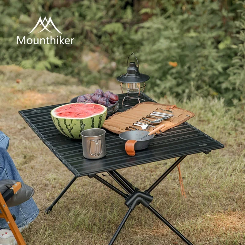 Mountainhiker Aluminiumlegierung Camping Tragbarer Klapptisch Picknick BBQ Outdoor Tische Möbel Einziehbarer Reise-Touristentisch