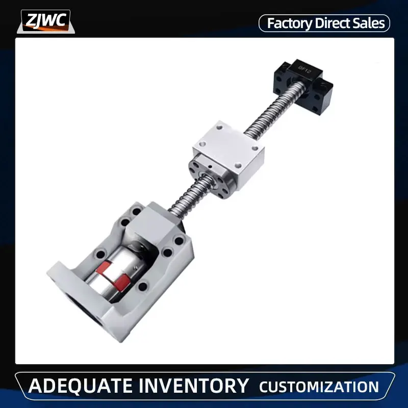 Kugelumlaufspindel SFU1604 SFU1605 SFU1610 Kit 100mm-850mm C7 D 16mm Für CNC Teile Kugelumlaufspindel Mit Mutter + BF12 HM12-57/60 + DSG16H + XB Koppler Image