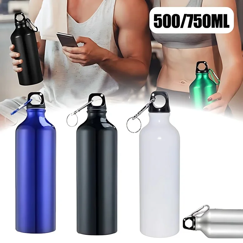Aluminium Outdoor Bike Sport Wasserflasche Trinkkessel Trinkbecher Auslaufsicherer Wasserkrug für Reisen Laufen Camping Image