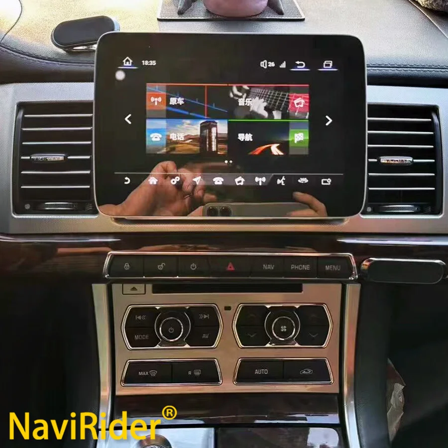 Android QLED Bildschirm Für Jaguar XF 2008-2015X250 Auto GPS Navigation CarPlay Autoradio Stereo Multimedia Video Player kopf Einheit Image