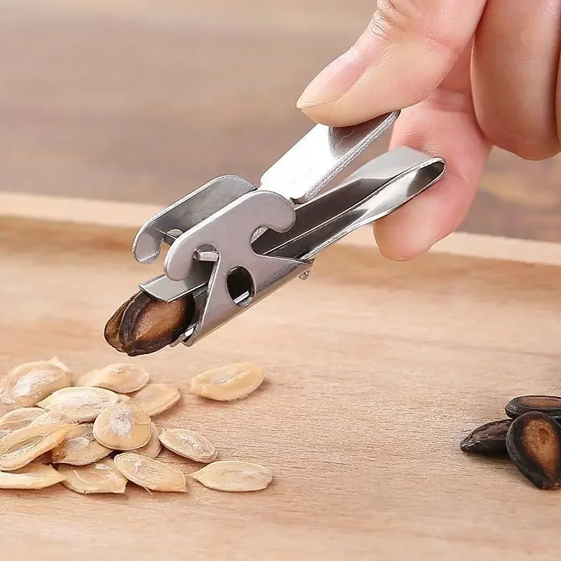 Erdnuss Sheller Edelstahl Melone Samen Zange Kreative Sonnenblumen Clip Multifunktionale Nuss Shell Opener Home Küche Gadgets
