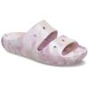 Pantolette CROCS "Classic Marbled Sandal", Damen, Gr. 36, quartz, rosa, Croslite, casual, Schuhe, mit Tieffußbett